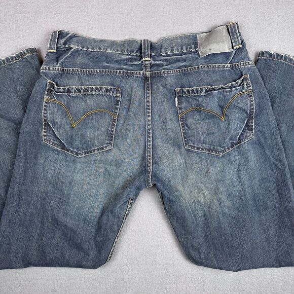 VTG Levi's SilverTab Jeans Mens 36x32 (36x30) Boot Wide Leg Denim Pants Y2K - Picture 1 of 15